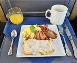 Rocky Mountaineer breakfast